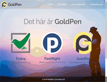 Tablet Screenshot of goldpen.se